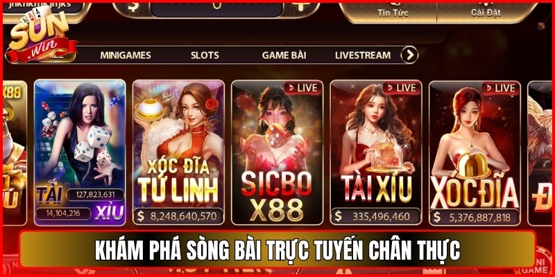 Khám phá sòng bài casino trực tuyến chân thực, kịch tính